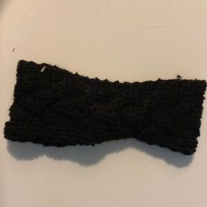 Black knit ear warmer